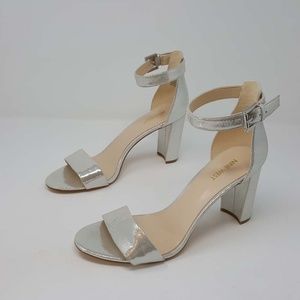 Nine West Nora Metallic Dress Sandal, Size 10